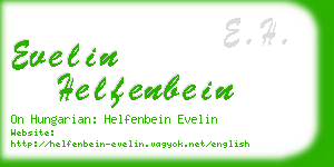 evelin helfenbein business card